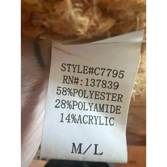 debut oversized cardigan orange soft fuzzy size m/l - Picture 6 of 6